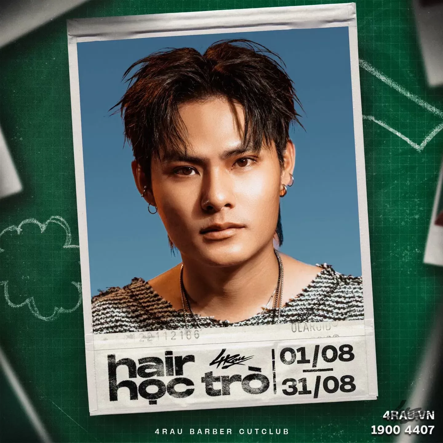 Mullet Middle Part - mẫu 1