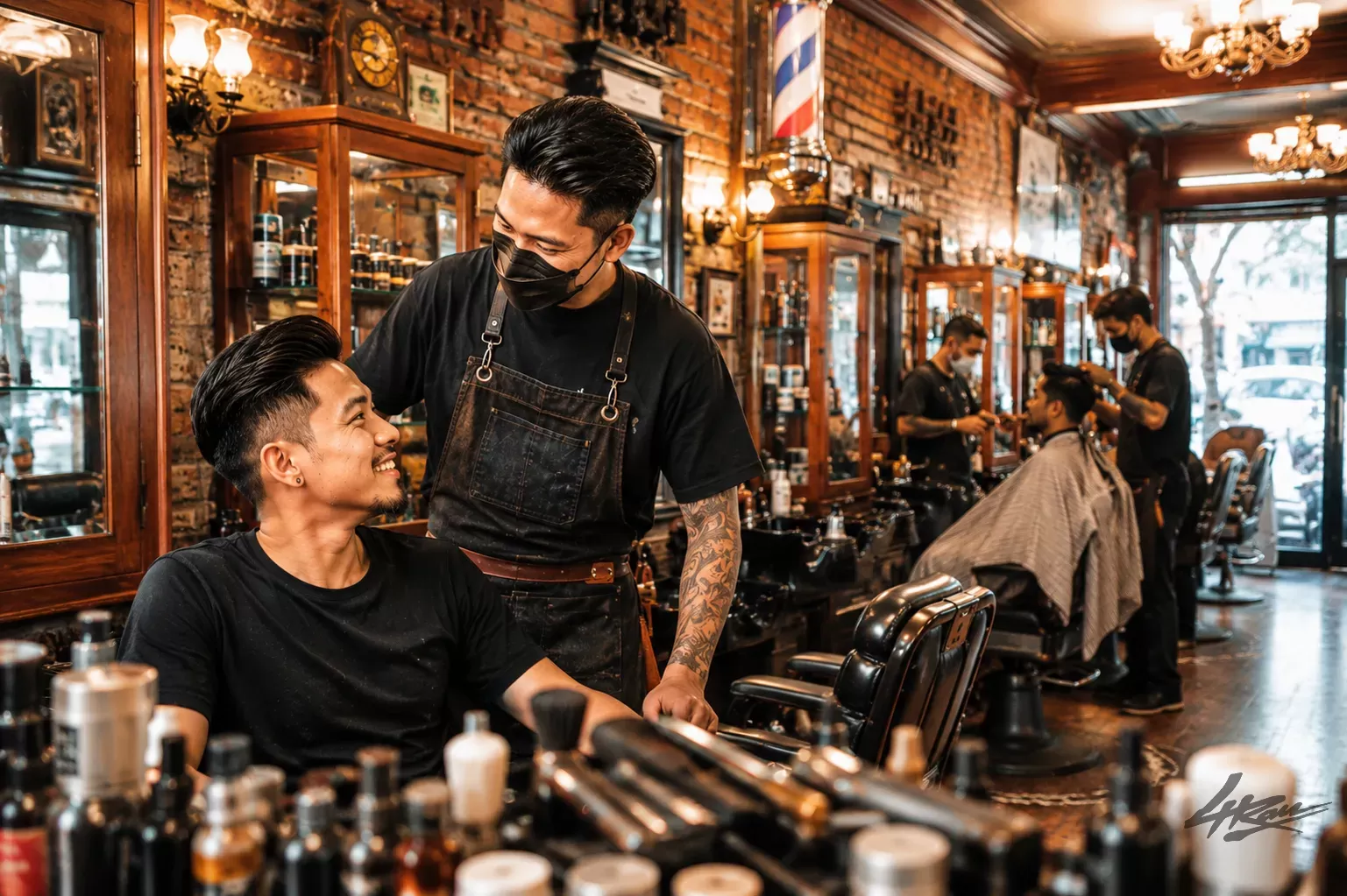 Barber 4RAU tư vấn chăm sóc tóc và da đầu