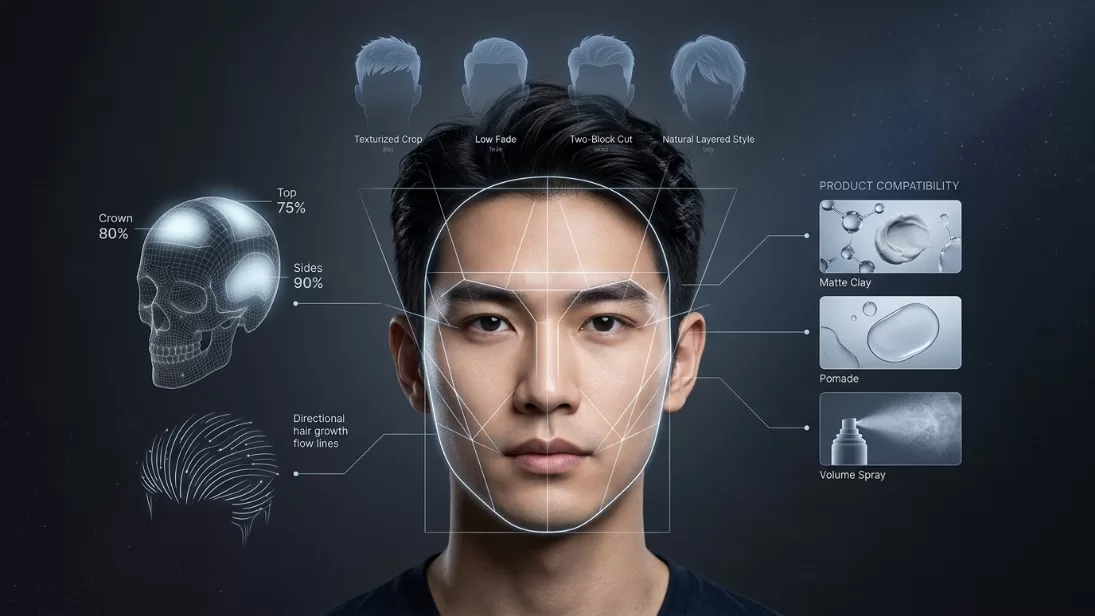 Lần Đầu Tiên Xuất Hiện: Công Cụ AI Tư Vấn Kiểu Tóc Nam Chuẩn Đến Từng Milimet – Bạn Đã Thử Chưa?