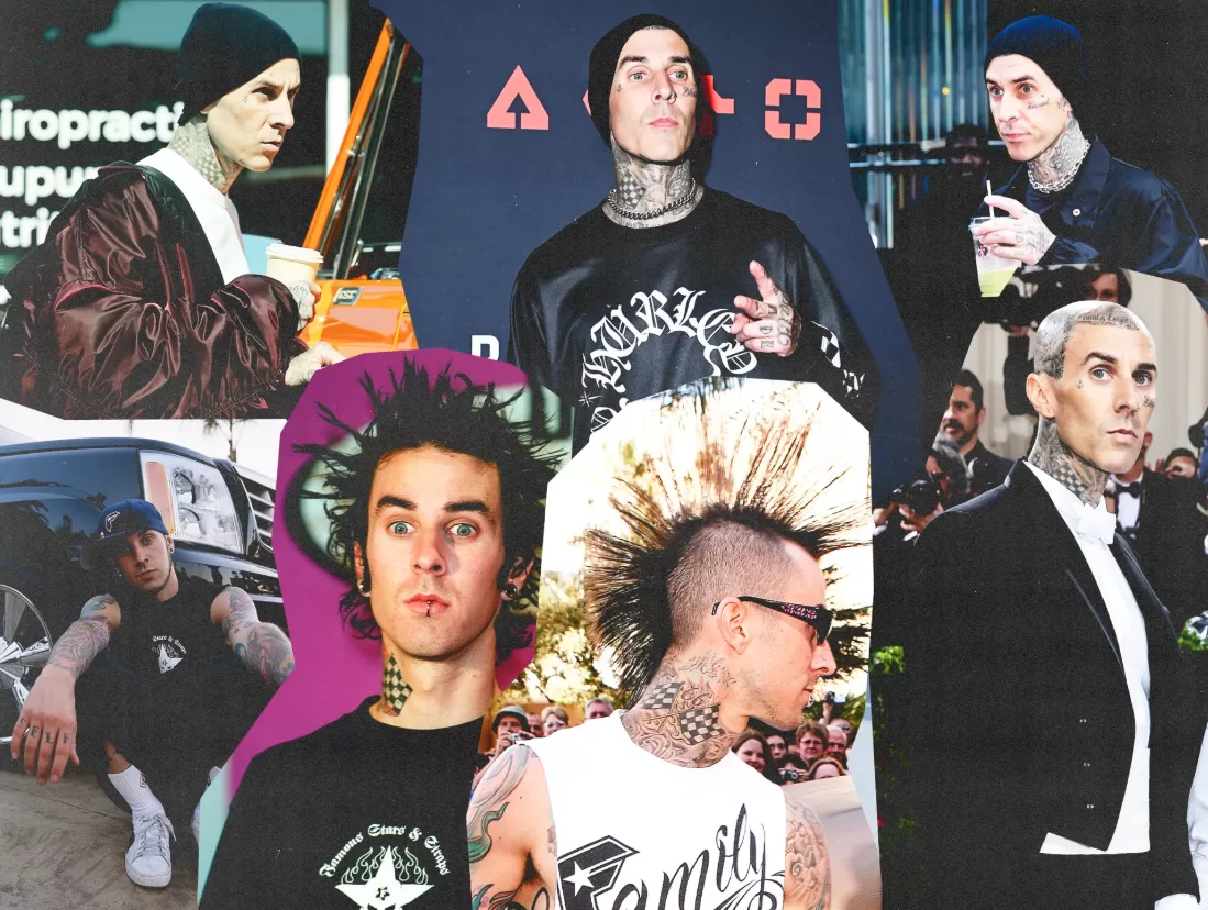 Travis Barker “soi” 20 bộ đồ để đời (1999–2025): từ Dickies–Vans tới Dior–Raf, và vì sao anh gần như… chẳng thay đổi