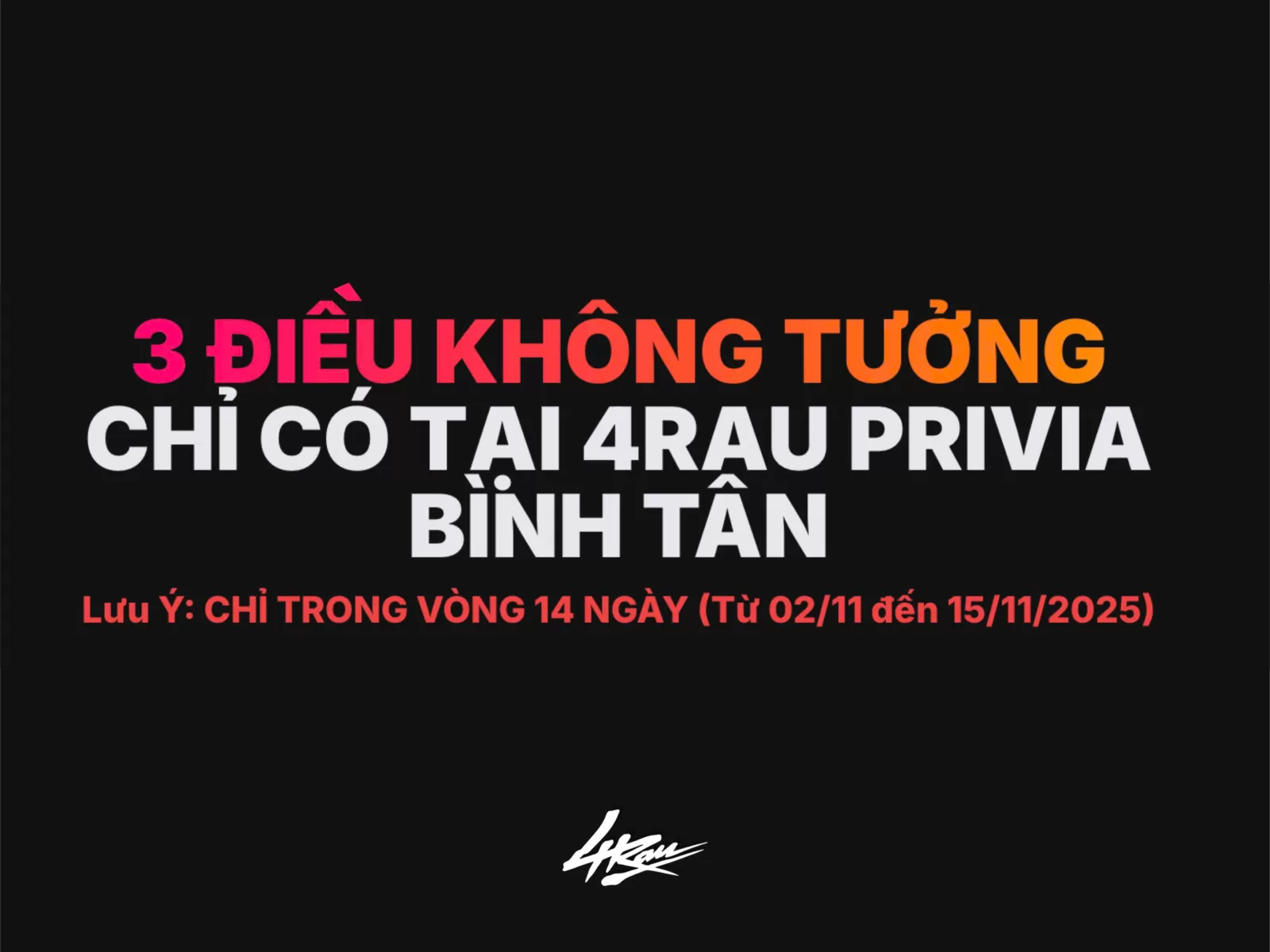 3 ĐIỀU KHÔNG TƯỞNG KHIẾN BÌNH TÂN NÓNG HƠN BAO GIỜ HẾT! (02/11 - 15/11/2025)