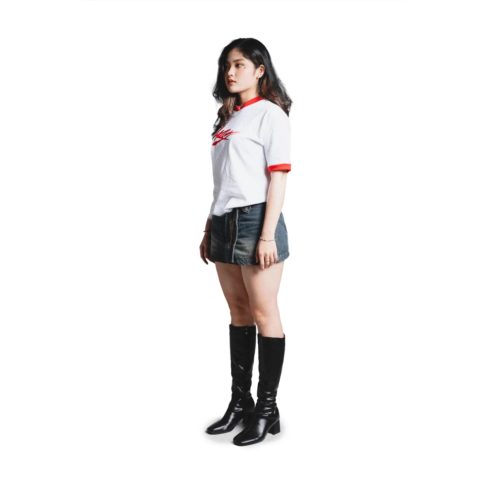 4RAU RINGER TEE - RED WHITE - 3