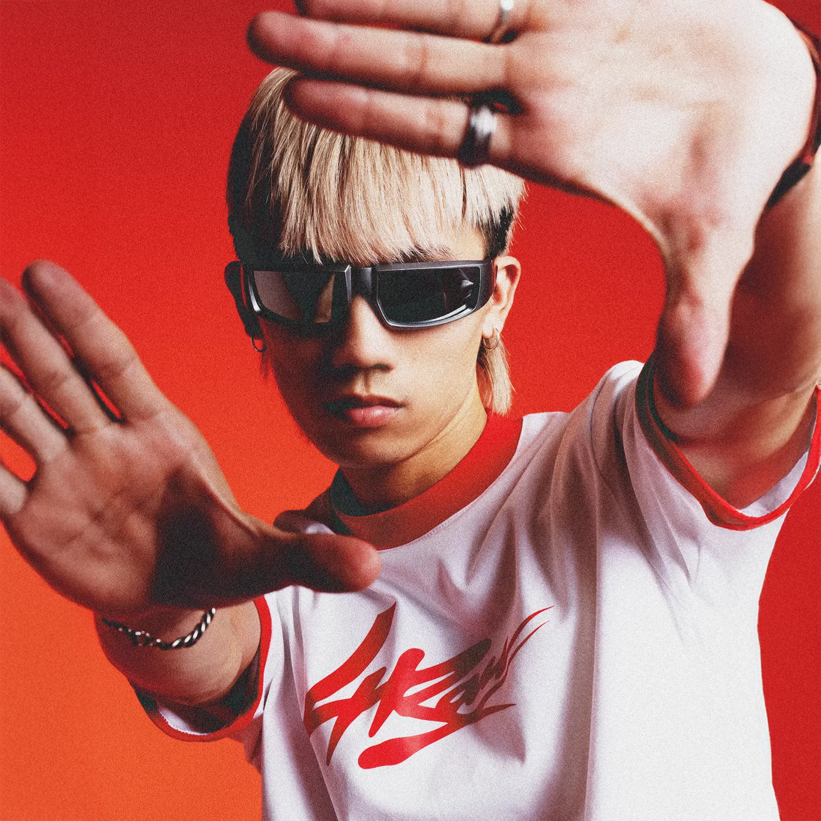 4RAU RINGER TEE - RED WHITE - 4