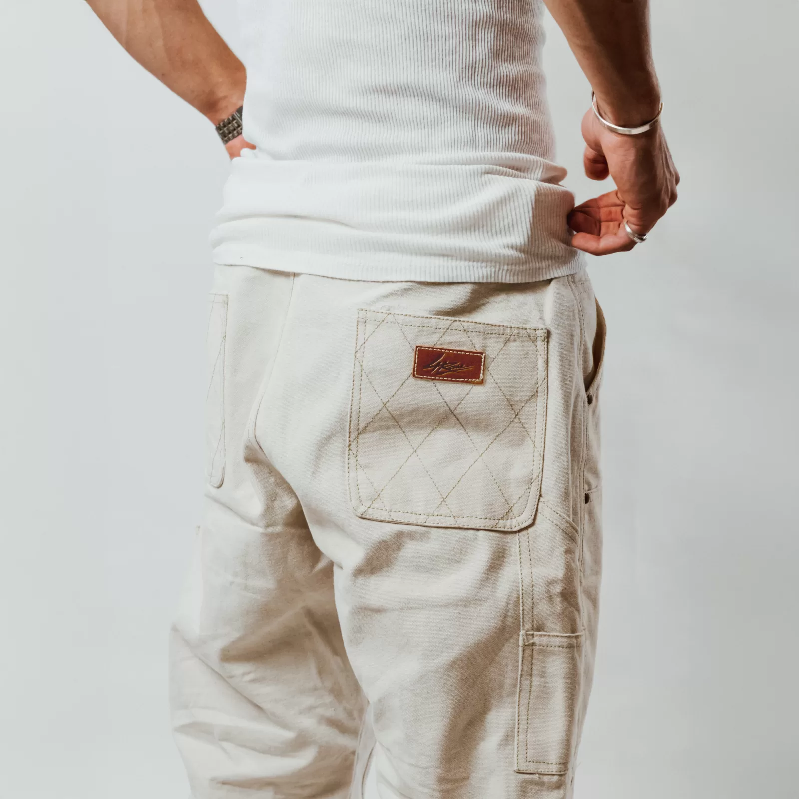 4RAU DOUBLE KNEE PANTS (OAT) - 4